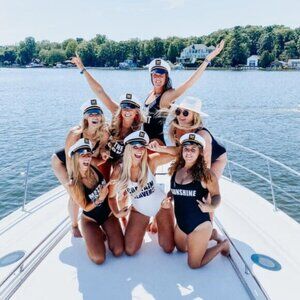 Boutique | Black One Piece Swimsuit "Sunshine" | Size Small